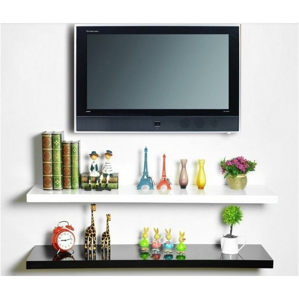Kệ treo tường Tivi 1 Thanh Ngang ( KT 120x20cm) - Kệ Treo Tường Gỗ Lõi Xanh Chống Ẩm +Tặng phụ kiện lắp đặt