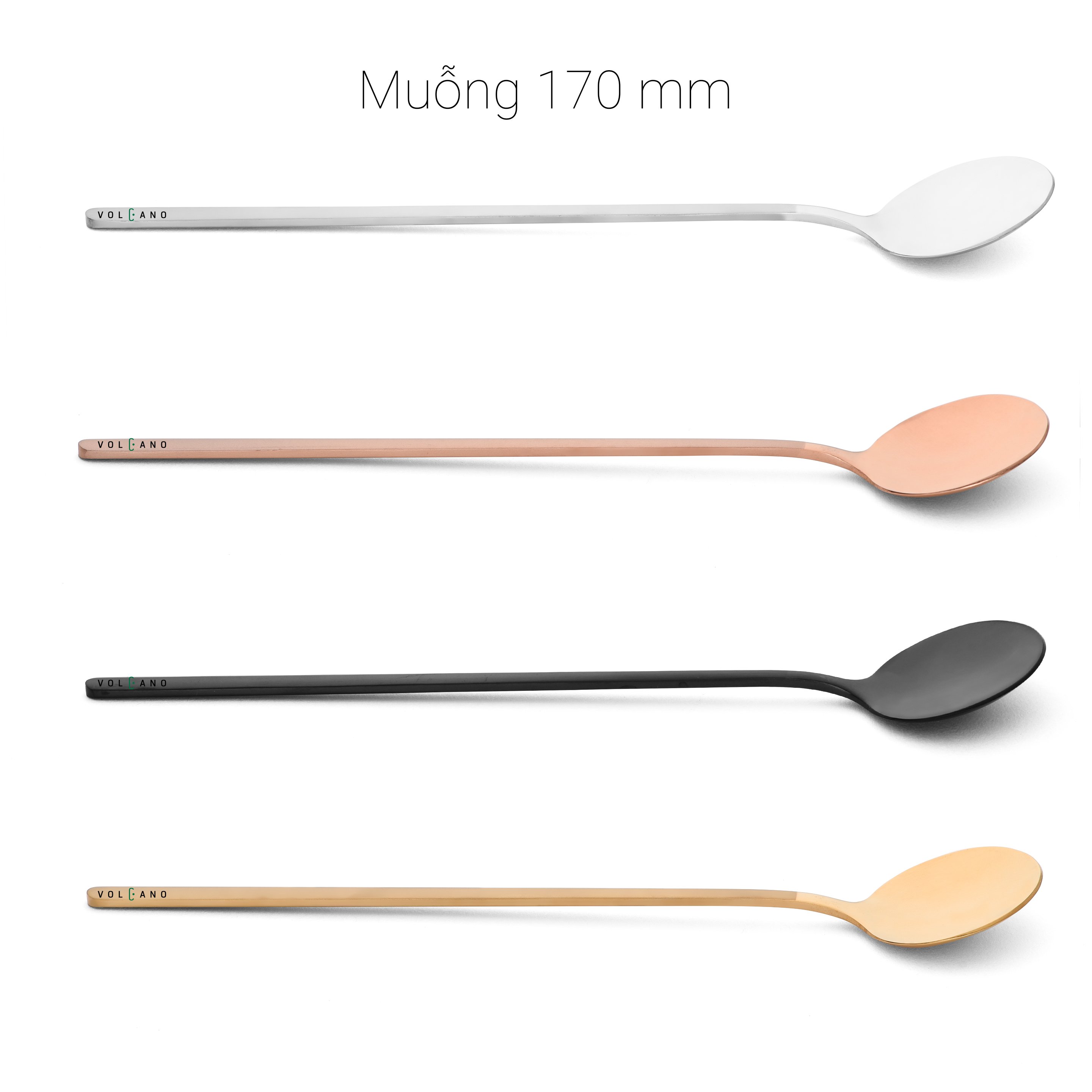 Muỗng cà phê inox 17cm