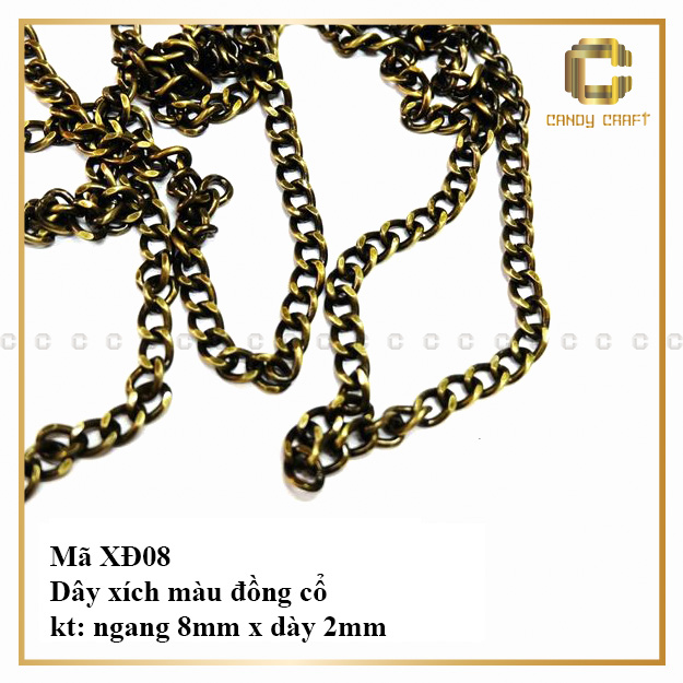 Dây xích gắn túi xách - phụ kiện làm túi xách