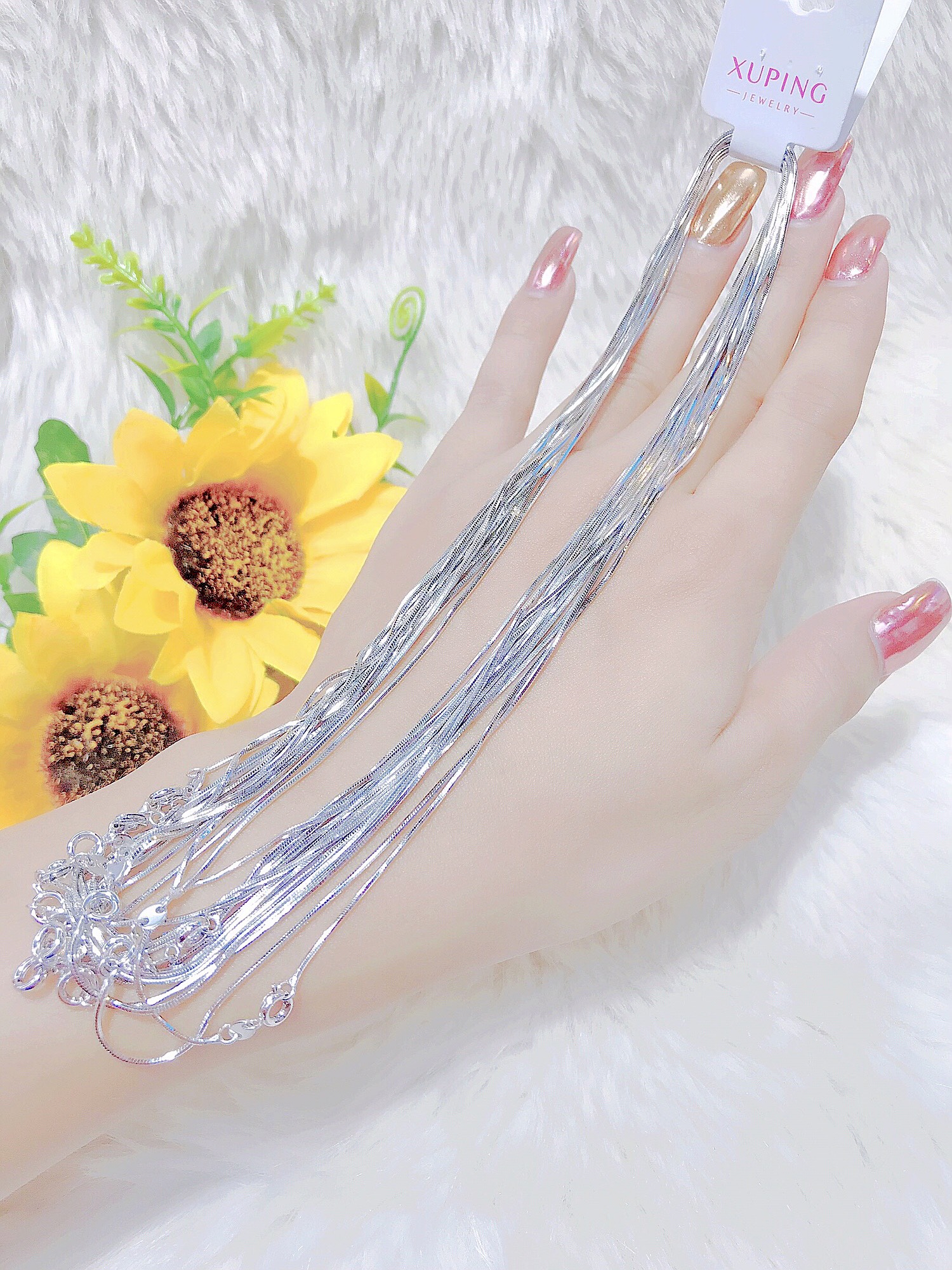 Dây chuyền nữ Sợi Mì mạ Bạc Cao Cấp X.DC0024-25 – Vòng cổ nữ. dây chuyền vàng nữ, dây đeo cổ, vòng cổ nữ, dây chuyền bạc nữ, dây chuyền vàng tây nữ 1 chỉ, dây chuyền nữ đẹp, dây chuyền nữ cá tính, dây chuyền nữ vàng 18k