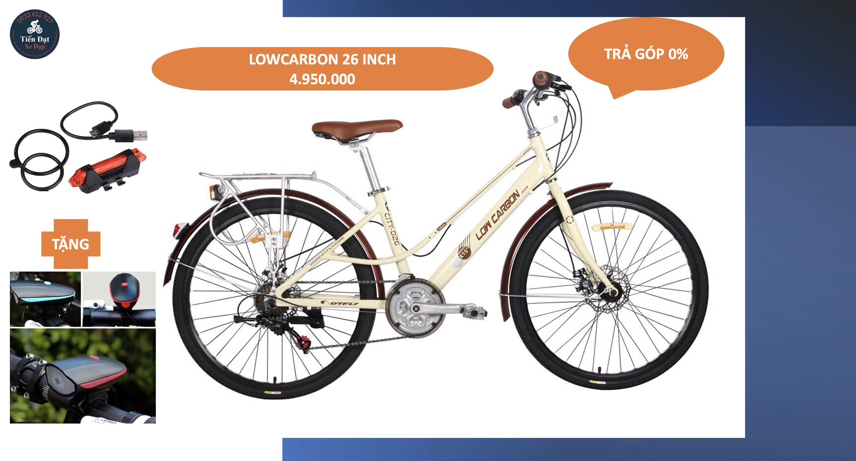 Xe đạp nữ low carbon city 026