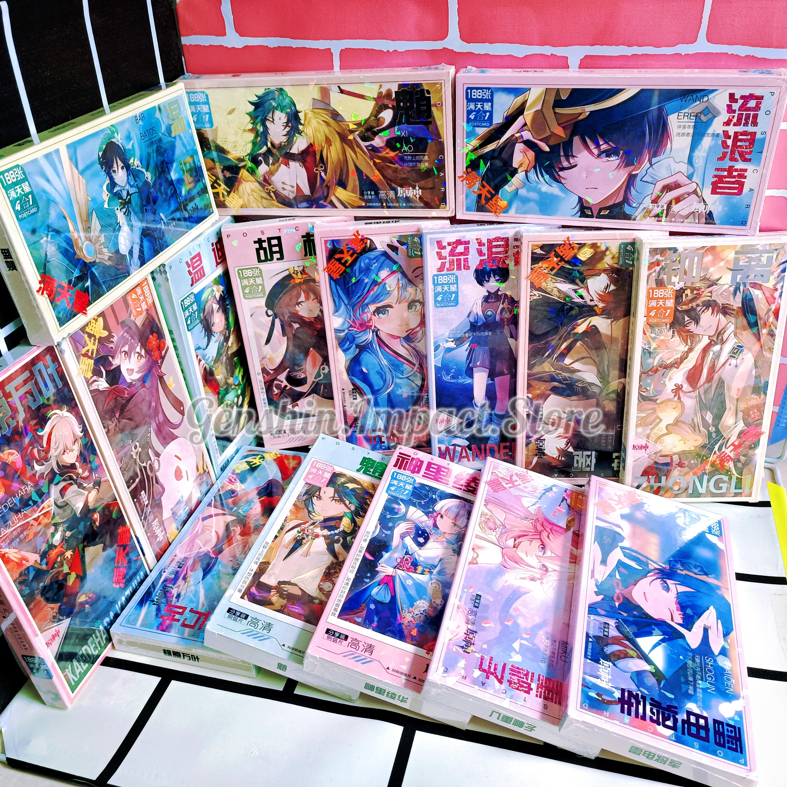 Hộp Postcard Genshin Impact