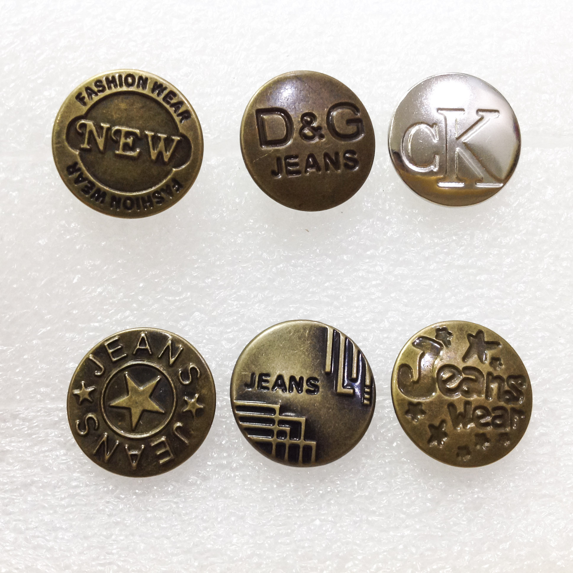 Cặp Nút đóng quần jean Cúc bấm jean đồng 3d Khuy bấm phong cách denim vintage [GÓI 2 NÚT]