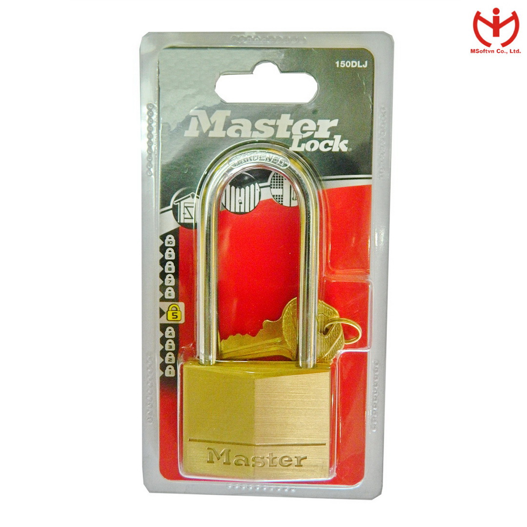 Ổ khóa master lock 150 eurdlj thân đồng rộng 50mm càng dài 64mm - msoft