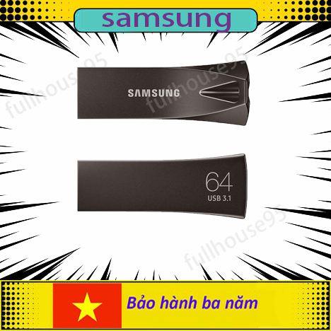 Usb 3.1 chống nước samsung bar plus muf- 64gb