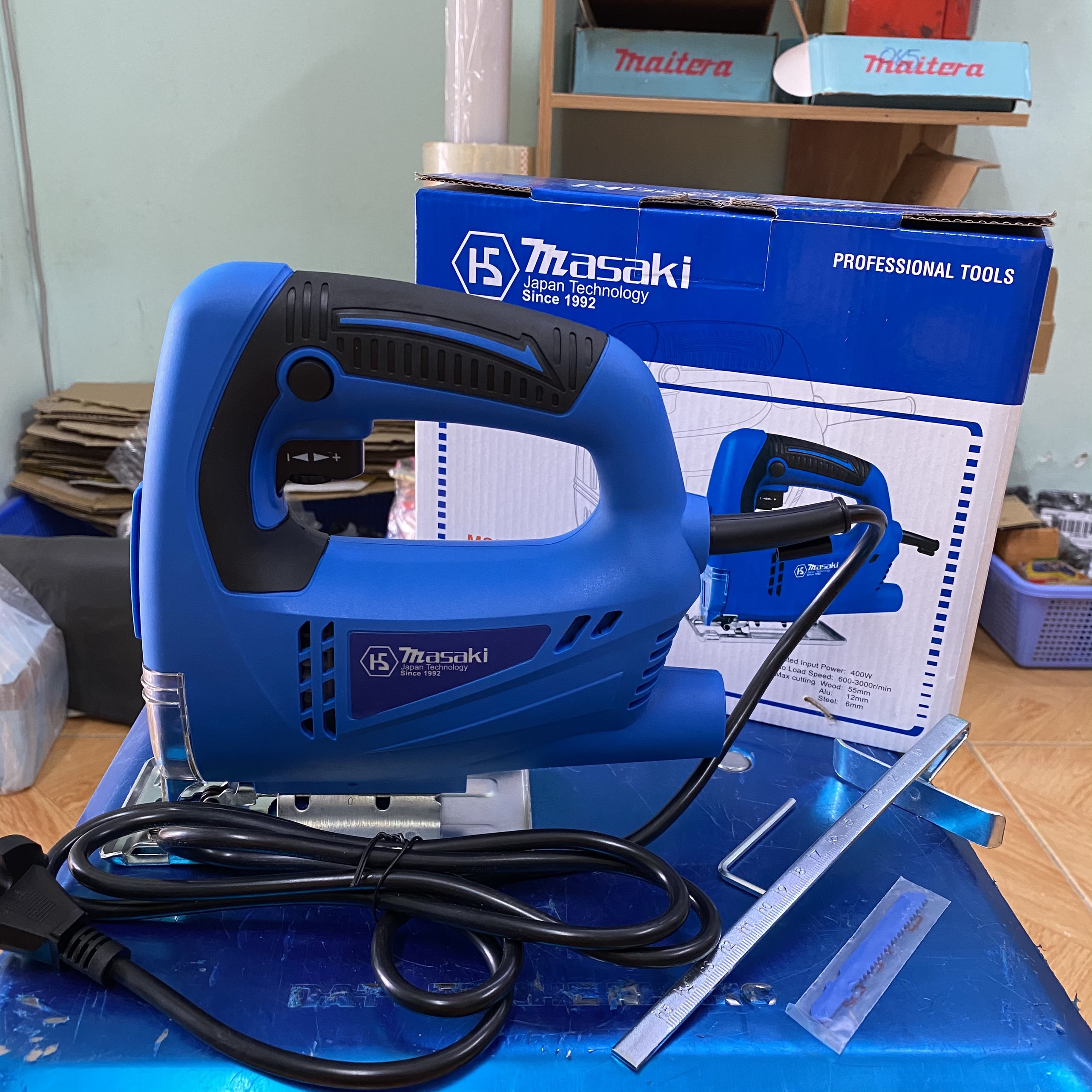 Máy cưa lọng masaki msk3103 lưỡi dài 55mm 400w - tặng lưỡi