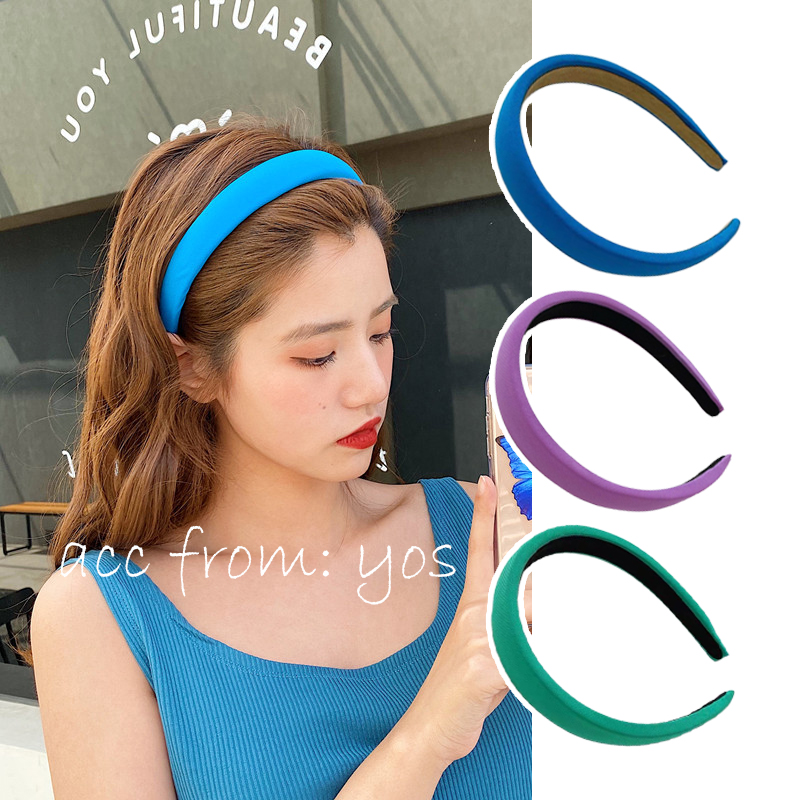 [HCM][Có sẵn] Băng đô cài tóc Hàn Quốc bản vải dày màu sắc xinh xắn cho nữ
