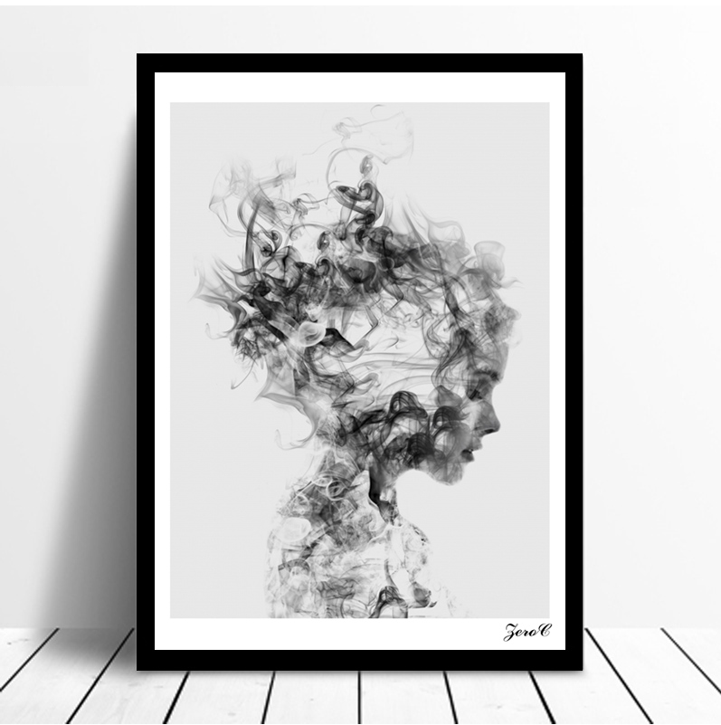 [ Size 40x60 cm ] Tranh vải canvas treo tường bắc âu kcv77 - ATL - Kèm khung - Veli house