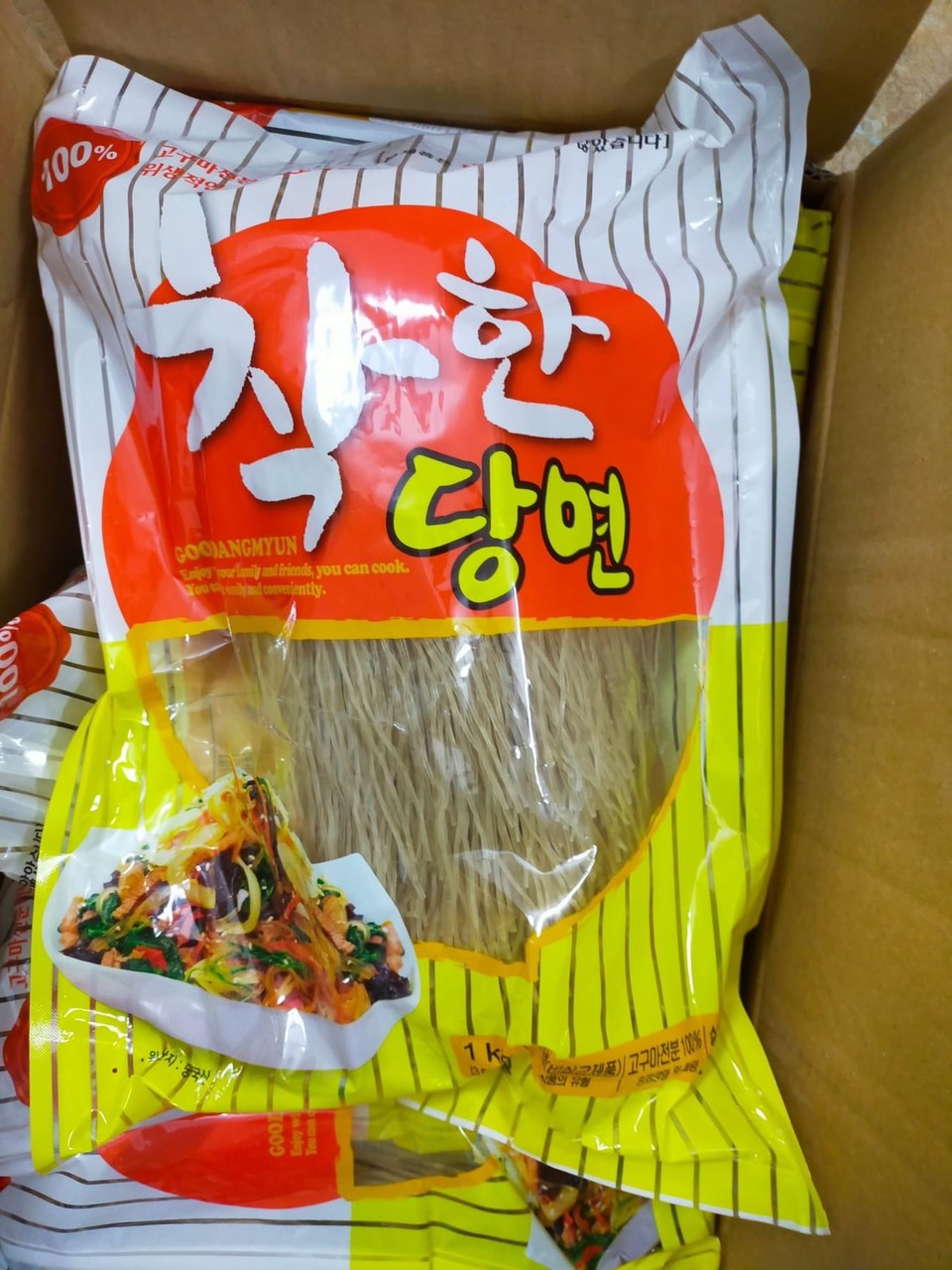 Miến khoai lang , miến gogi Hàn quốc ,miến khô , Thực Phẩm Eat clean HQ túi 1 kg