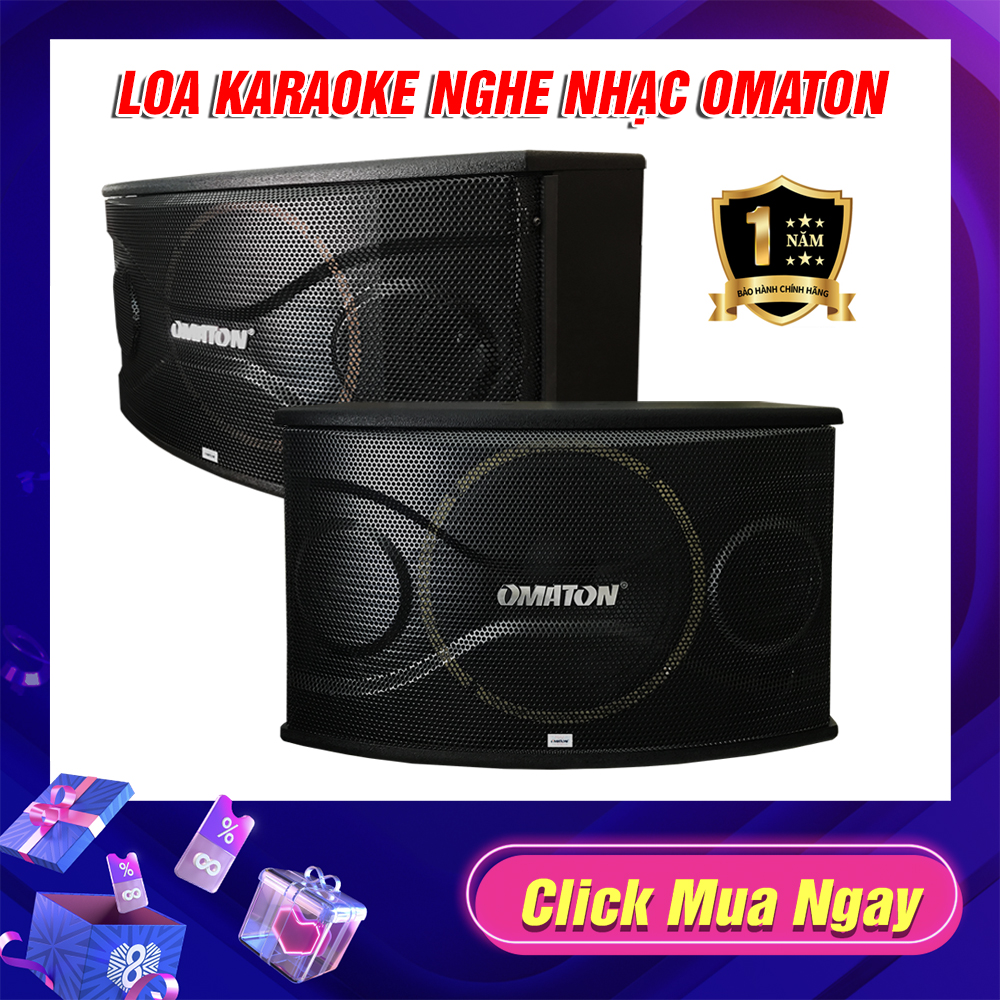 Loa karaoke loa nghe nhạc loa treo tường omaton p-319k bass 25 tấc từ đôi dòng cao cấp cực hay - âm thanh chuẩn