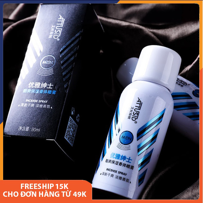 Chai xịt khử mùi cao cấp giữ ẩm cho nam giới, khử mùi hôi, ngăn mồ hôi nam, khô thoáng cho quý ông thanh lịch, dạng xịt, mùi thơm, xịt khử mùi nam giá rẻ 80g Melystore DNT110000