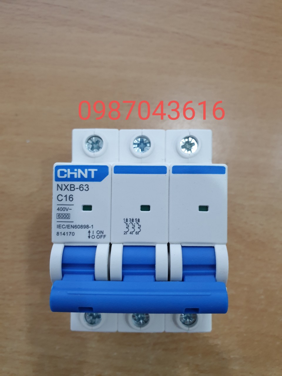 Áp tô mát cài chint nxb 3p 6a,10a,16a, 20a,25a, 32a, 40a, 50a, 63a, 80a, 100a,125a