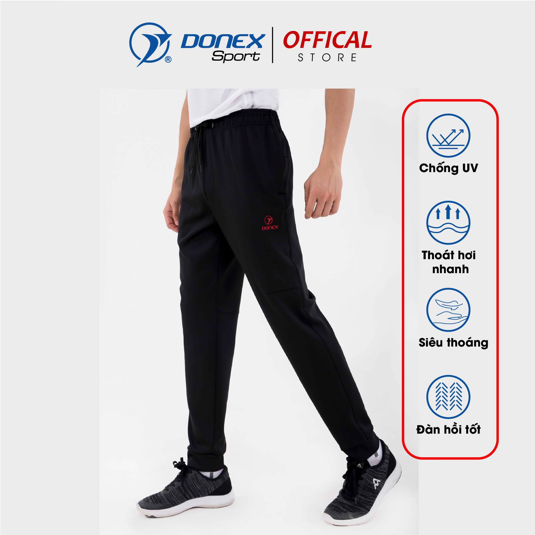 Quần Thể Thao Nam DONEXSPORT MD-654 Thiết Kế Năng Động Trẻ Trung