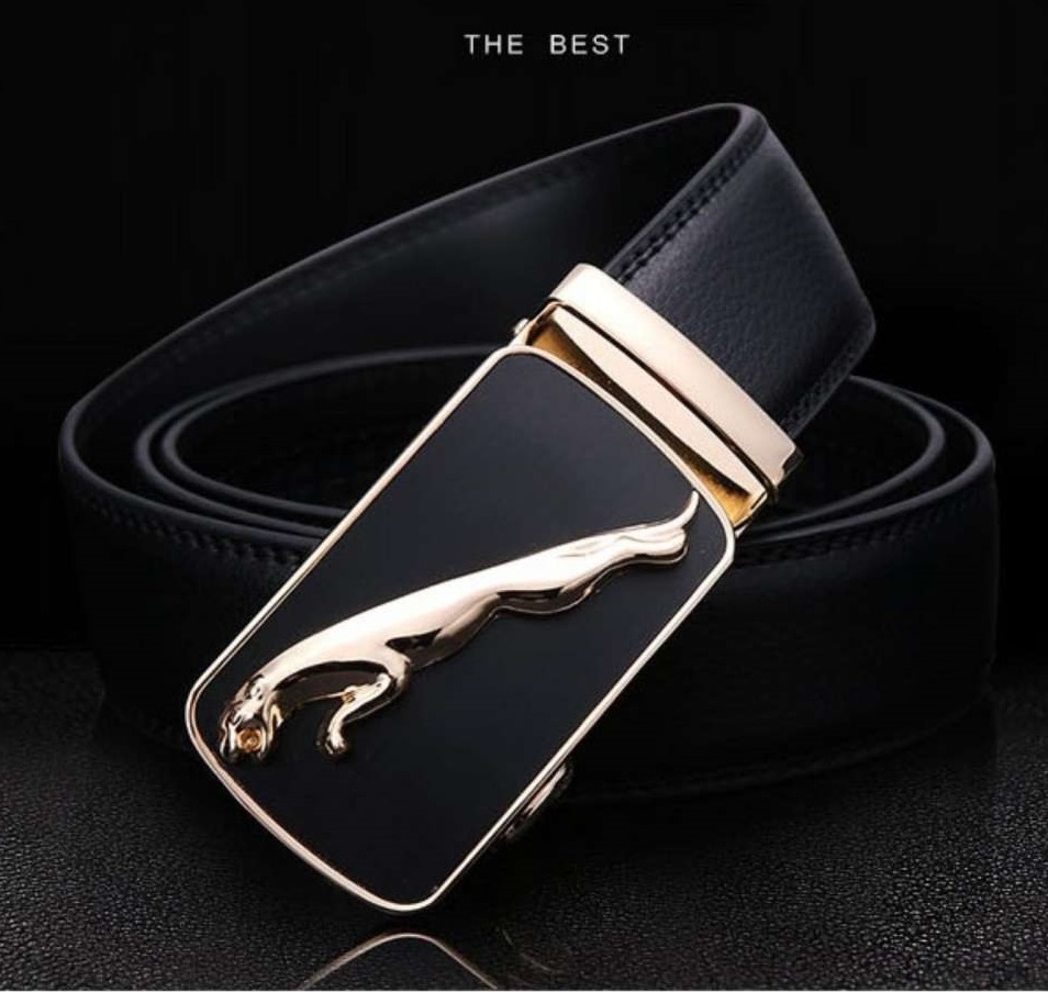 Dây nịt nam thắt lưng nam chất liệu da bò thật khóa tự động mẫu đẹp{màu đen)Hn1