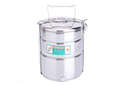 [HCM]Bộ cà mên 3 tầng inox  CÀ MÊN INOX 3 TẦNG