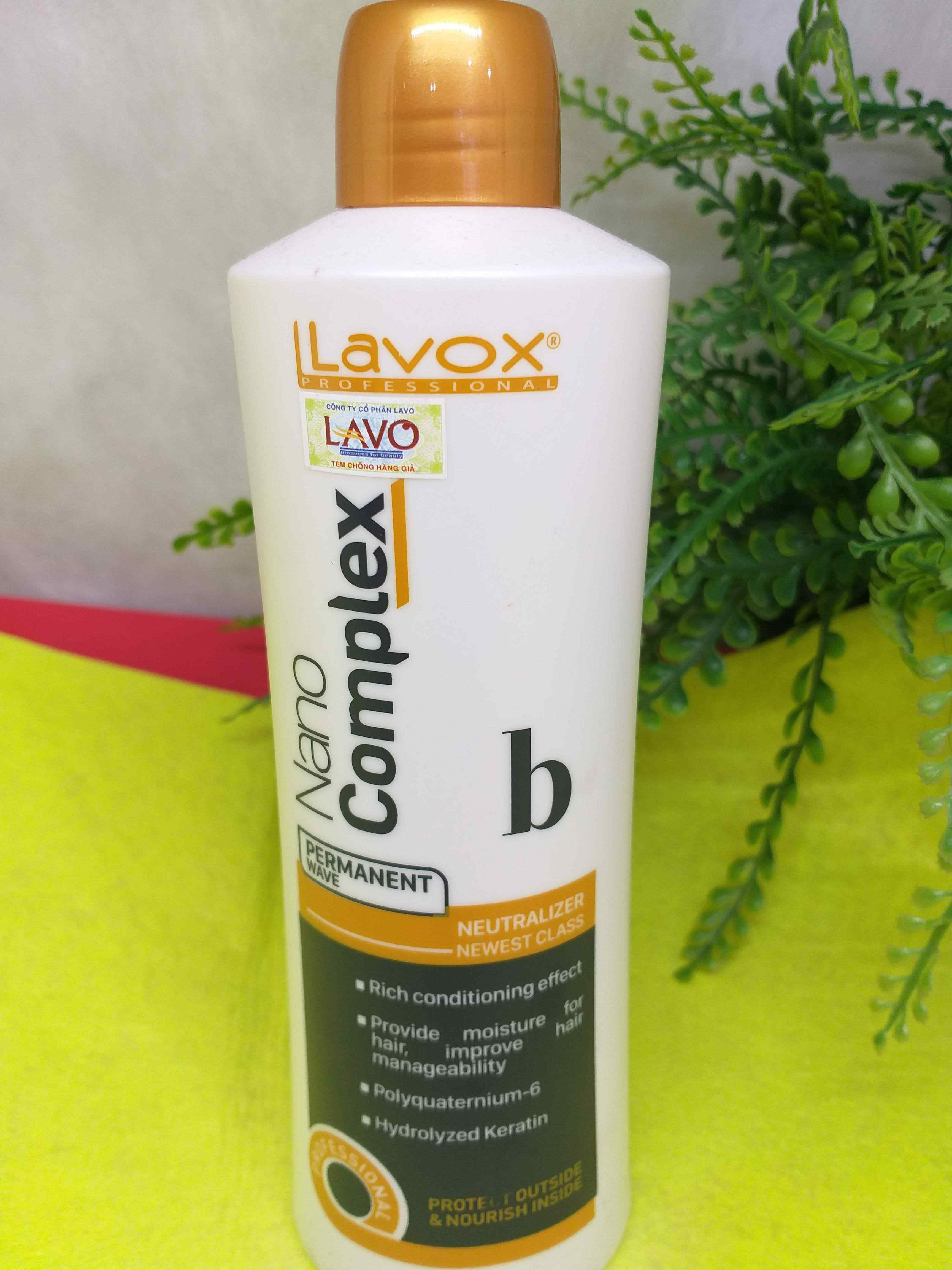 [HCM]Dập uốn tóc xoăn lạnh Lavox Nano Complex 500ml Chai số 2 ( Nước )
