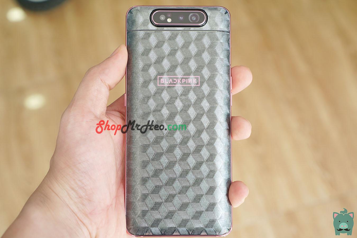 Bộ 3 skin dán mặt sau lưng vân 3d carbon samsung galaxy a80