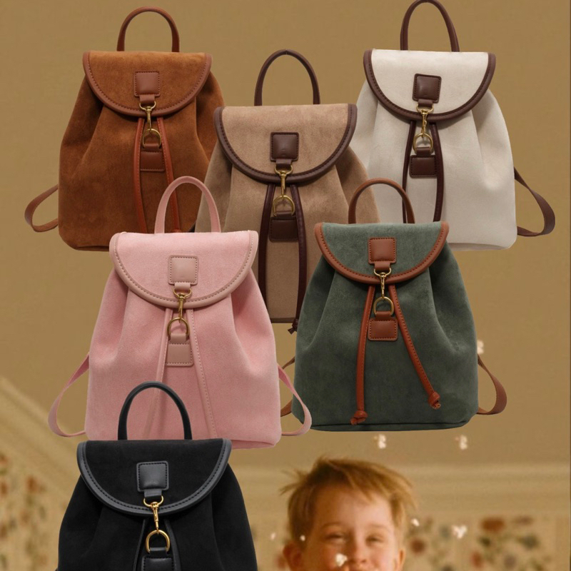 Chihagi Velvet Backpack - Balo Da Lộn Chihagi