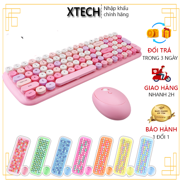 Combo bàn phím và chuột không dây MOFii CANDY XR  có sẵn - Phiên bản cao cấp
