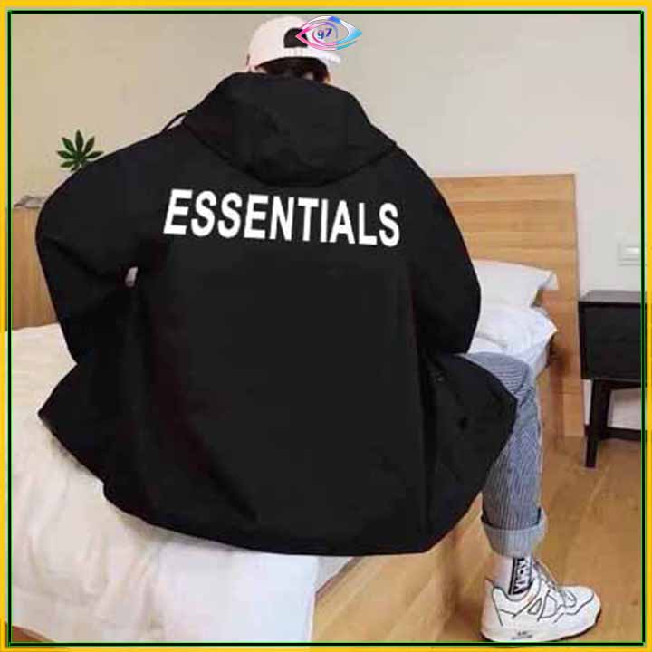 ⚡️ GIÁ RẺ ⚡️ áo gió - áo khoác dù chống thấm màu trắng đen phối đỏ nam nữ mặc được phong cách lao công phản quang cực chất