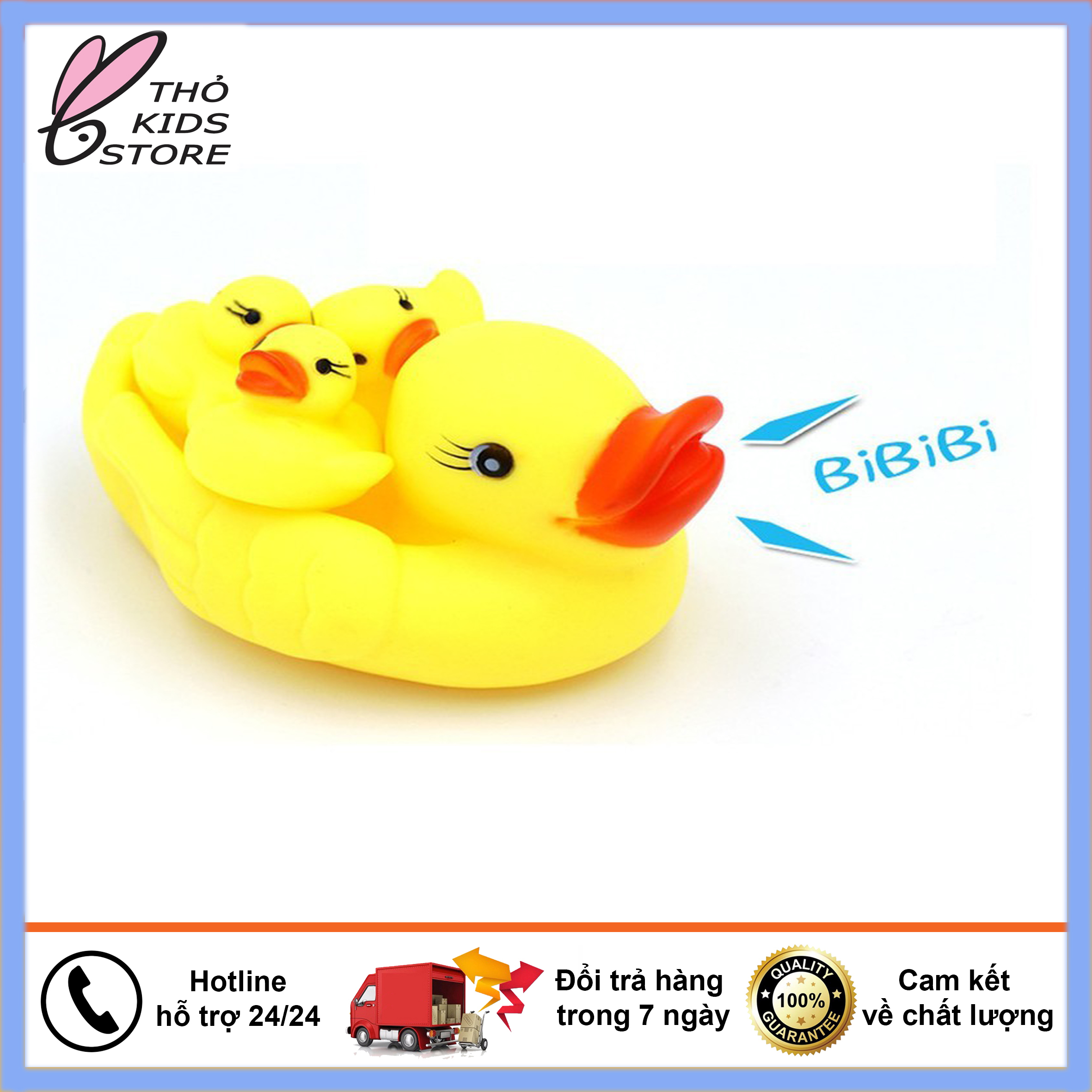 Đồ chơi Vịt kêu chíp chíp cho bé-Sét vịt mẹ con