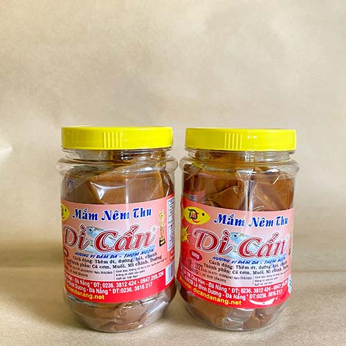 Mắm nêm thu dì cẩn đặc sản đà nẵng, mắm thơm đậm đà vị cá biển, 2 hủ 500gr/hủ