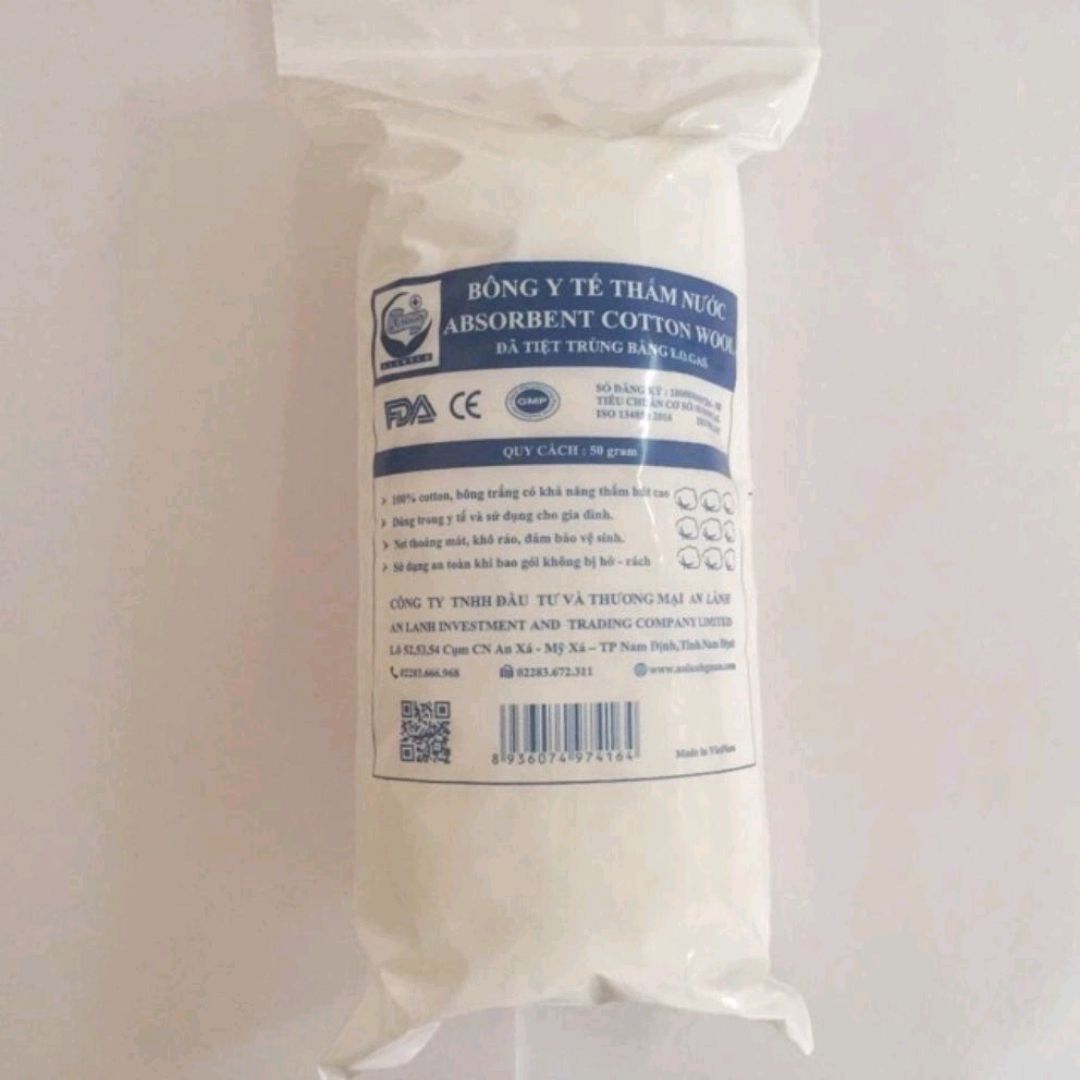 [HCM]Bông cuộn y tế tiệt trùng bông An Lành