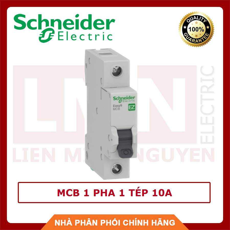 Schneider aptomat mcb 1 pha 1 tép 10a ez9f34110