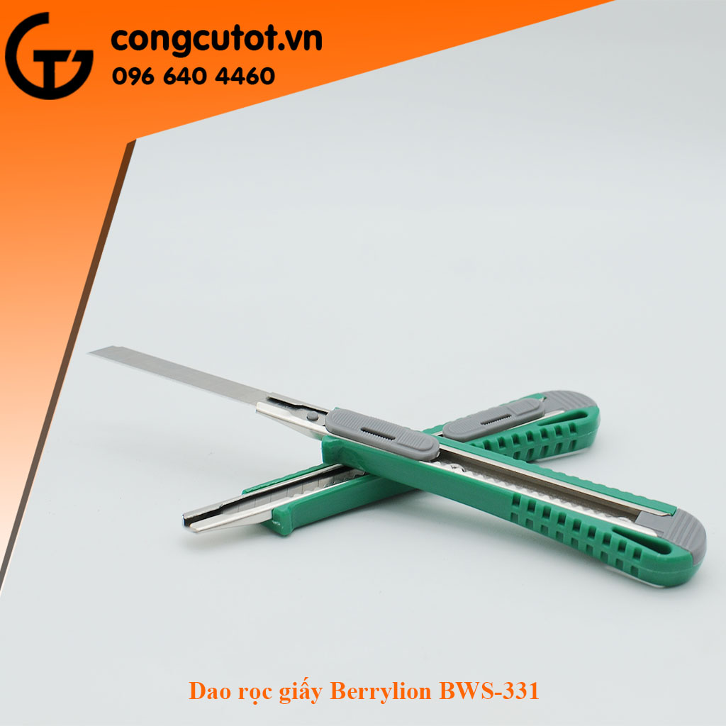Dao rọc giấy berrylion bws-331 9mm, 229b rộng 18mm