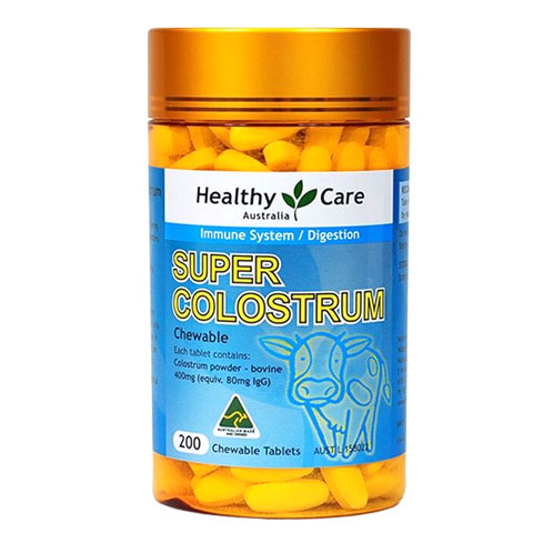 - Sữa bò non dạng viên Healthy Care Super Colostrum 200 viên
