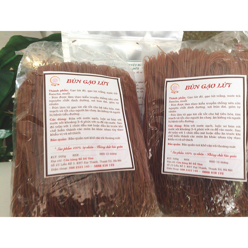 Phở gạo lứt đỏ 500g - phở