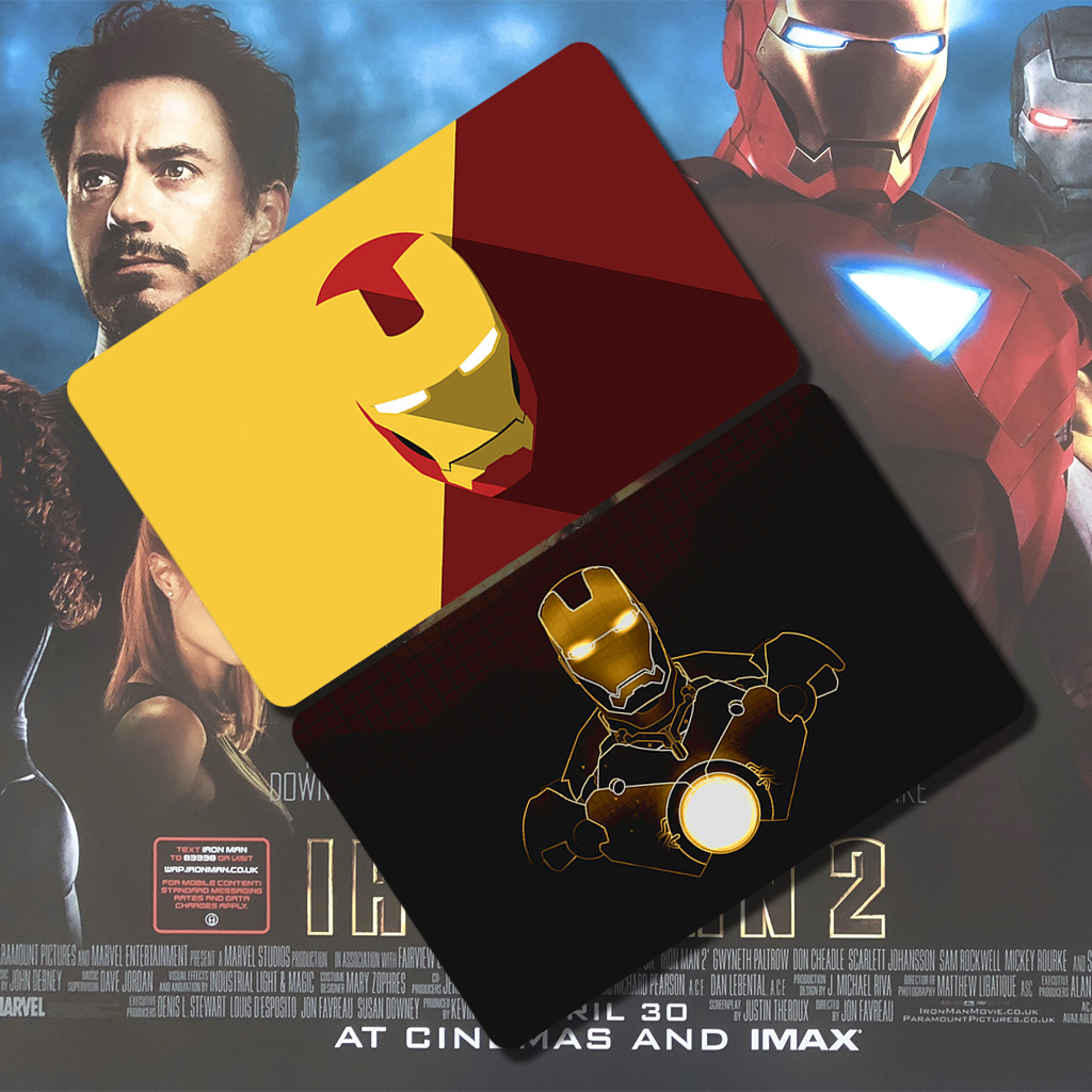MIẾNG DÁN SKIN/ STICKER thẻ ATM, chung cư, thẻ xe ( IRON MAN ) | TUTA CARDS