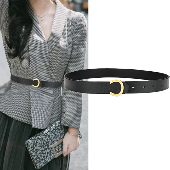 Thắt lưng nữ dây nịt nữ Nutushop da thật hàng cao cấp kiểu dáng thời trang cá tính - NT325