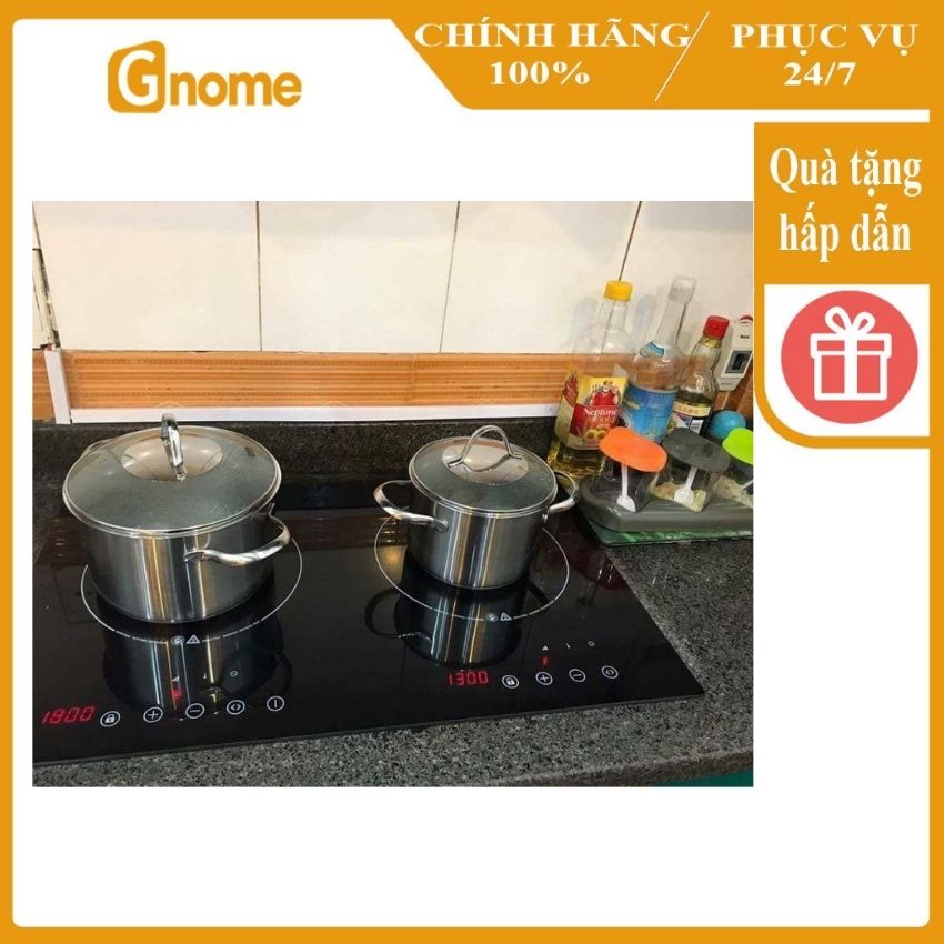Bếp từ đôi Steba IK300 - Kiểu dáng thon gọn - Mặt kính Schott Ceran chịu lực, chịu nhiệt rất tốt - Công suất 3.100W