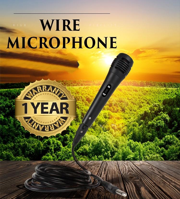 Micro karaoke chuyên nghiệp có dây cao cấp giá rẻ cho loa bluetooth, amly- BH 12 tháng