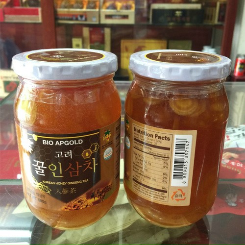 Sâm ngâm mật ong bio apgold hàn quốc hũ 580g