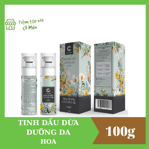Tinh Dầu Dừa Dưỡng Da Hoa Cocovie 100ml - Cocovie Flower Coconut Essential Oil 100ml