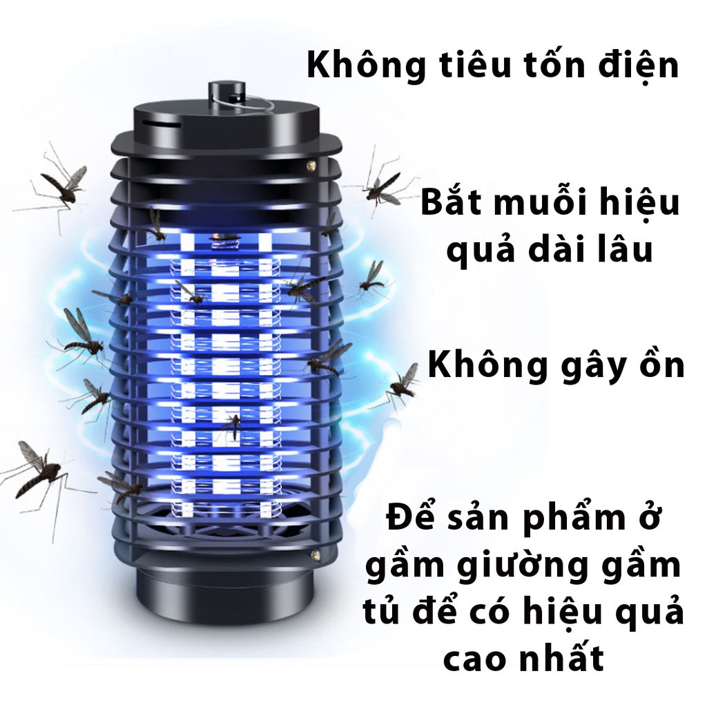 Đèn bắt muỗi con dơi - máy bắt muỗi đen có cổng usb