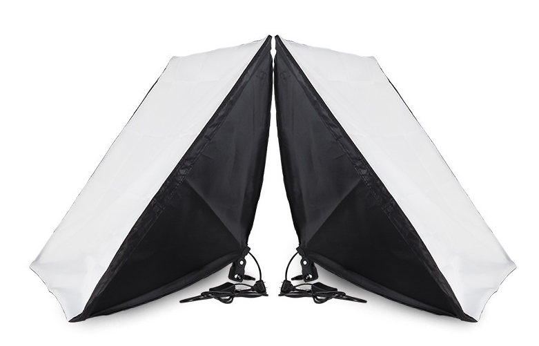 Softbox rời 50x70cm cho studio, livestream, 1 đui E27 phổ thông dùng cho nhiều loại bóng