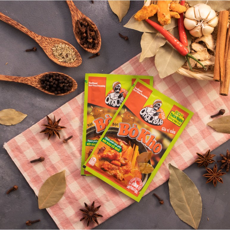 Bột bò kho ông chà và 28gr bột nấu bò kho bột ướp thịt bò nấu bò kho