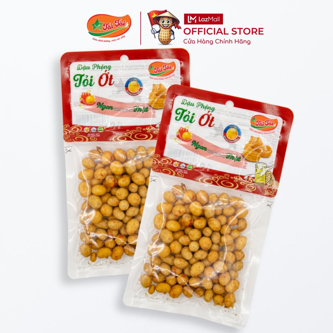 Đậu Phộng Rang Tỏi Ớt Tài Tài 70g - Snack Ăn Vặt Đậu Phộng Tỏi Ớt Ăn Liền - Hương Vị Thơm Cay Đậm Đà Giòn Tan