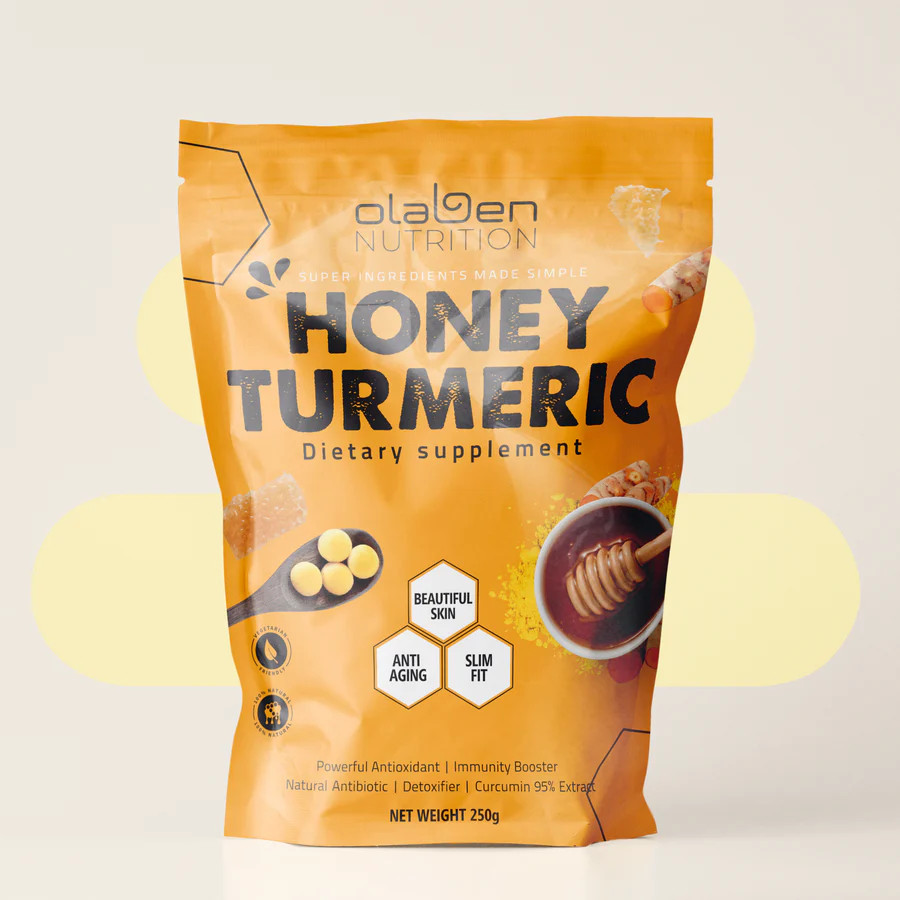 Viên tinh nghệ mật ong sữa ong chúa Olaben Nutrition 250GR