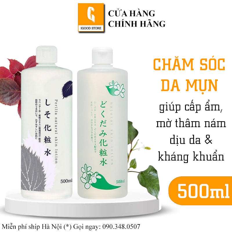 Keni (igood) Nước Hoa Hồng Diếp Cá Tía tô Dokudami Nhật Bản 500ml