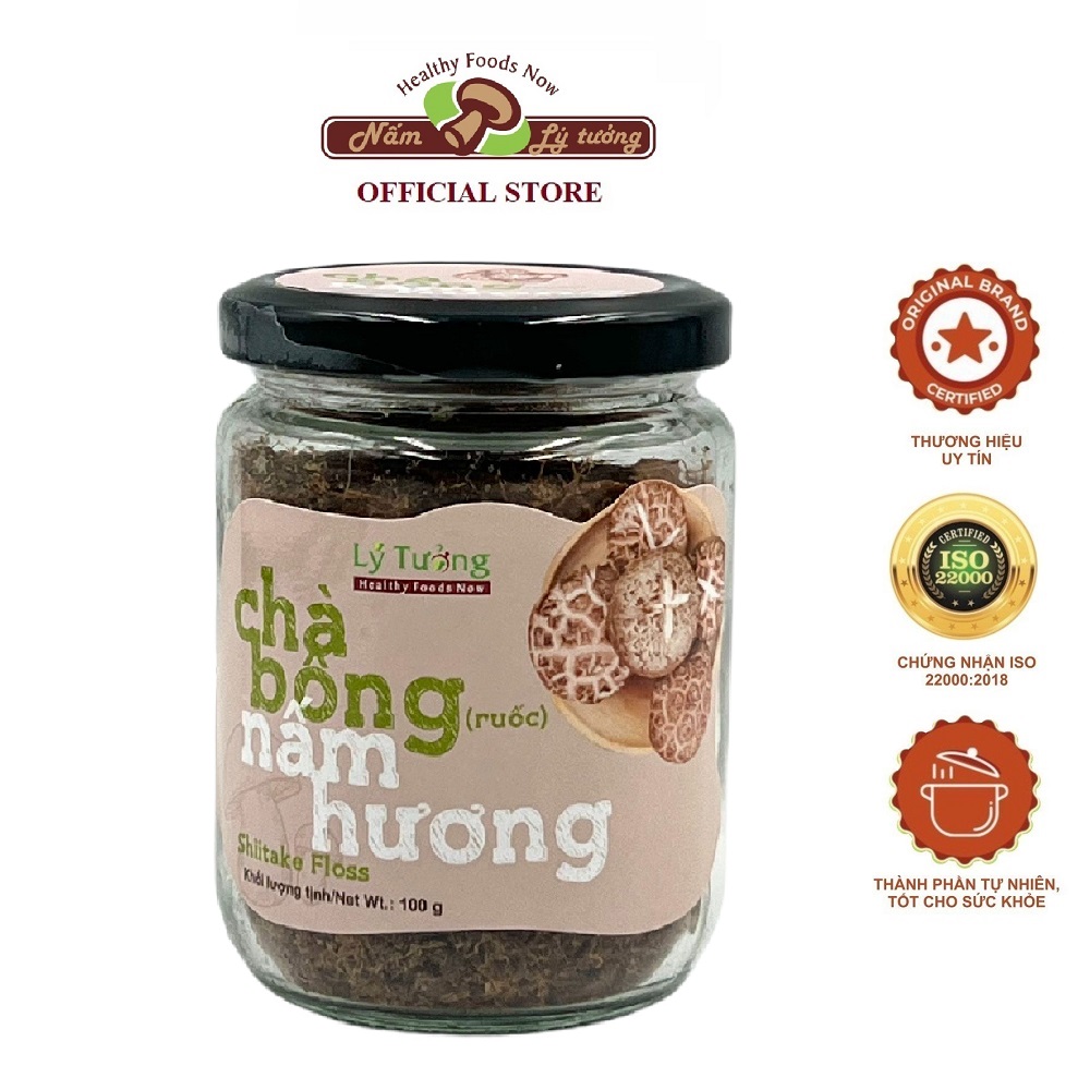 Chà bông nấm Hương Lý tưởng 100g, chà bông nấm, ruốc nấm.