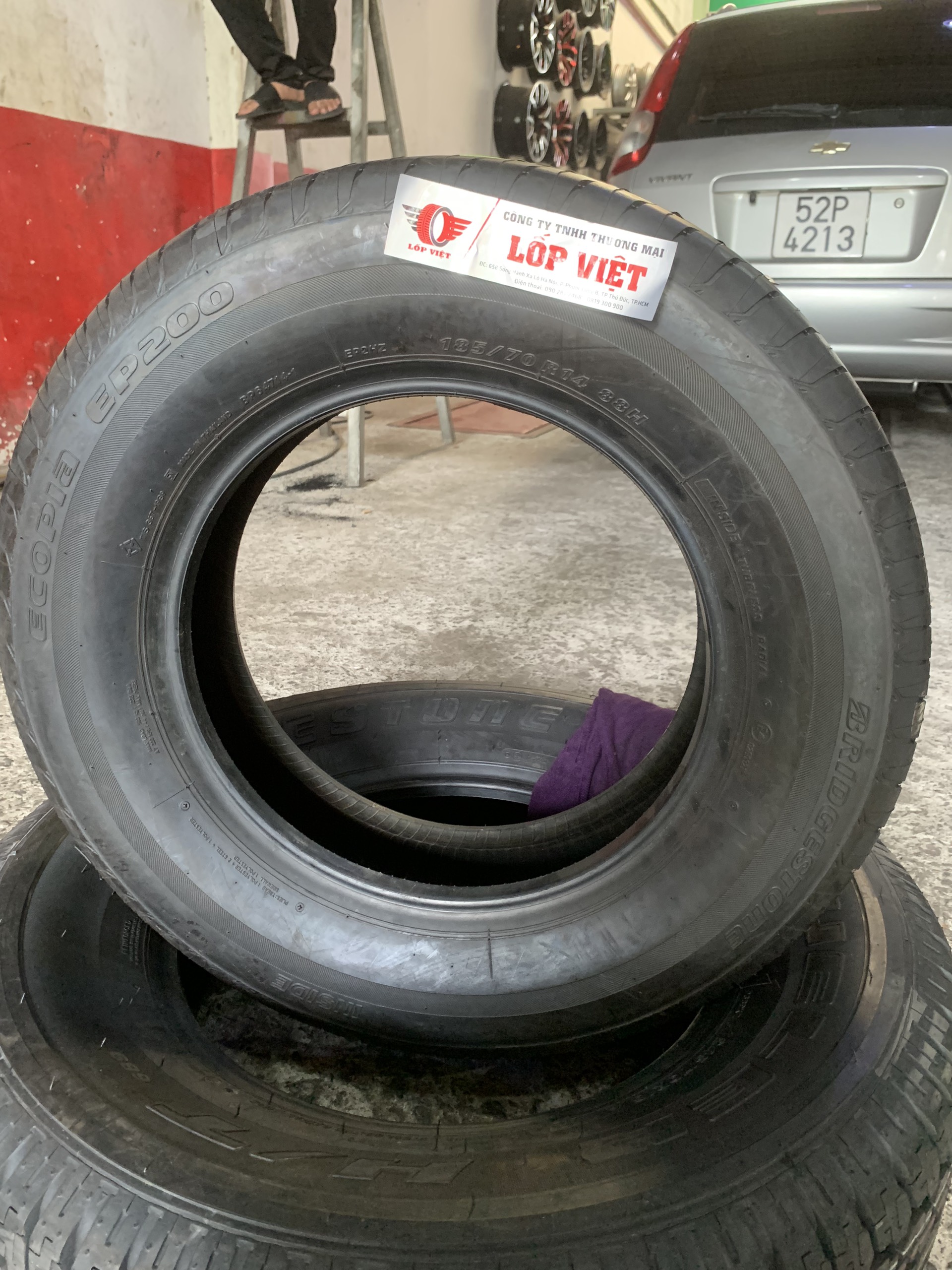 Lốp Bridgestone_185/70R14_EP200_Thái (DATE 3020) (Altis, Avanza, Accord)
