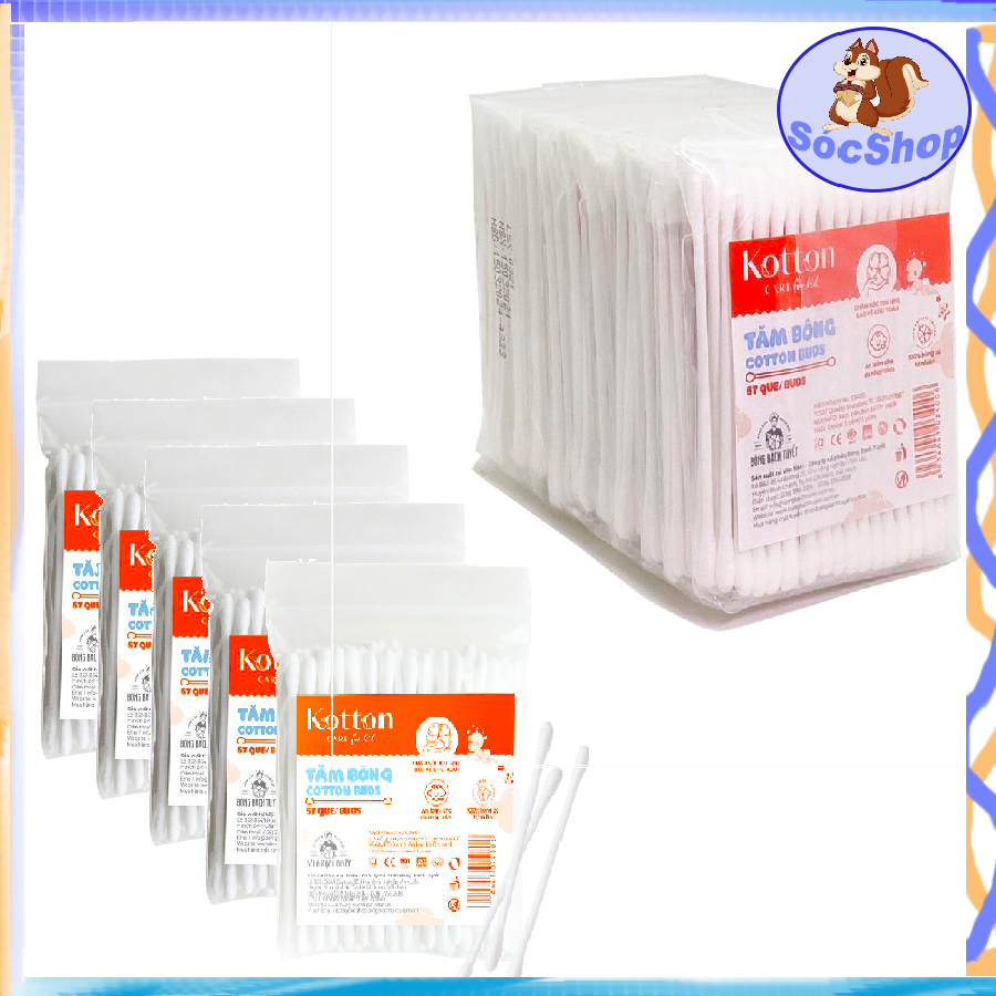 TĂM BÔNG TRẺ EM THÂN NHỰA  KOTTON CARE FOR KID