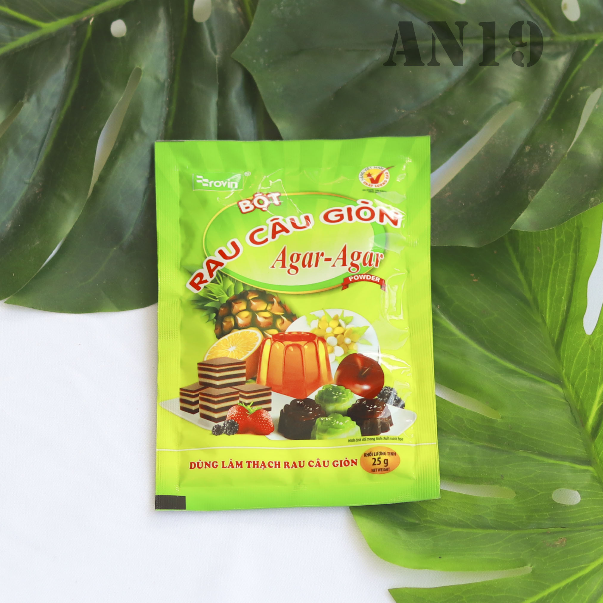 Bột rau câu giòn agar 1 gói 25gr