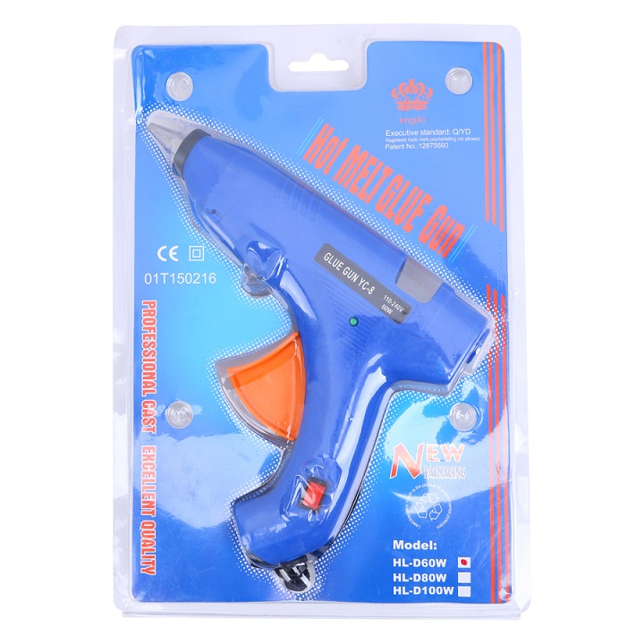 Máy Bắn Keo 60W Cao Cấp (Tặng Kèm 3 Keo Lớn 23cm). Công suất 60W giúp làm nóng keo nhanh.