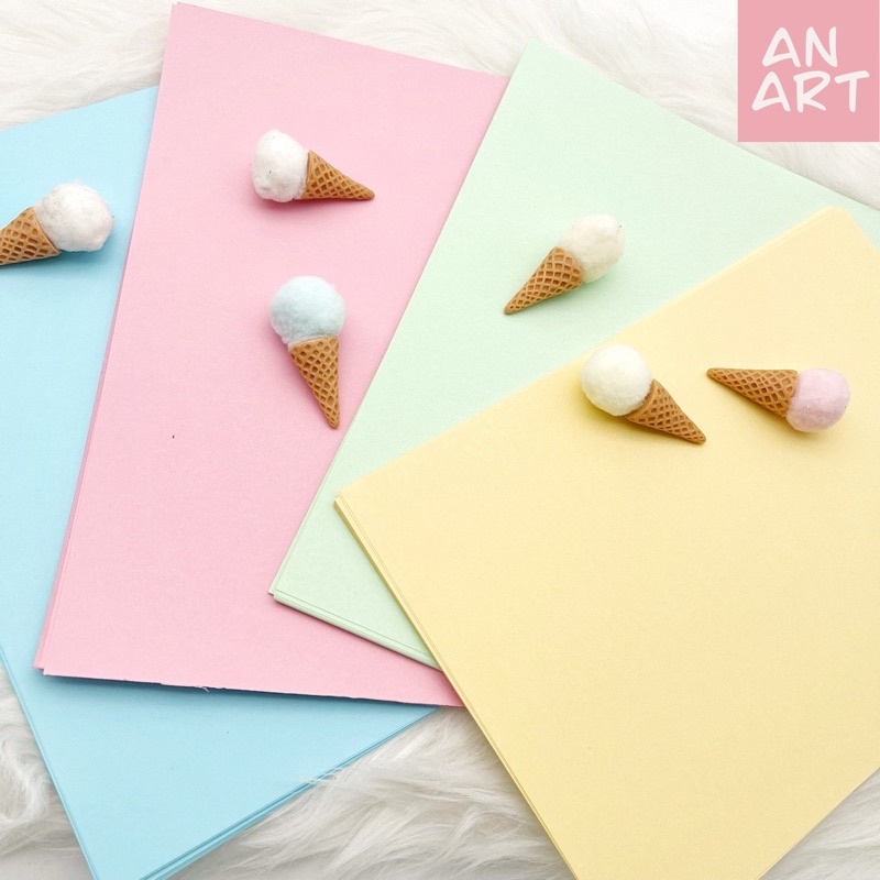 Giấy màu mỹ thuật - xếp hình, mô hình giấy, trang trí, làm thiệp 180gsm a4