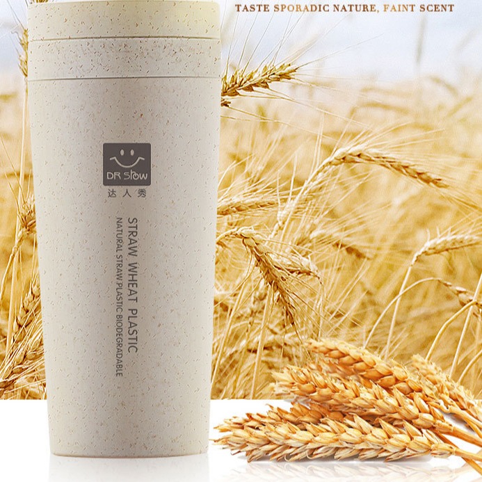 BÌNH NƯỚC LÚA MẠCH STRAW WHEAT (Dr srow) - 300ml [  Cốc nước #bình nước học sinh #bình nước Kute ]